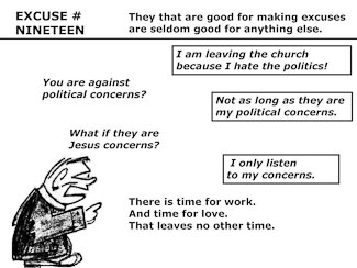 21 Poor Excuses for Leaving the Church Slide 21